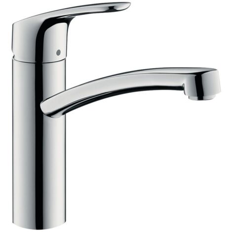Hansgrohe – Einhebel-Küchenmischer 160mm – Niederdruck für offene Warmwasserbereiter – 5l/min Durchfluss – Chrom – Schwenkbereich 150° – Keramikmischsystem (1/5)