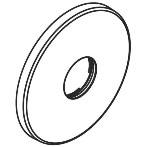 Rosette für Brausenmischer Unterputz 150mm chrom (1/2)