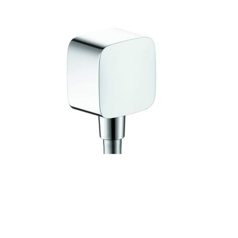 hansgrohe Fixfit Schlauchanschluss 26457000 chrom, Rückflussverhinderer und Kunststoffwinkel