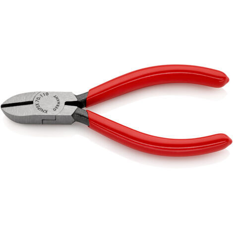 KNIPEX 70 01 110 Seitenschneider mit Kunststoff überzogen schwarz atramentiert 110 mm