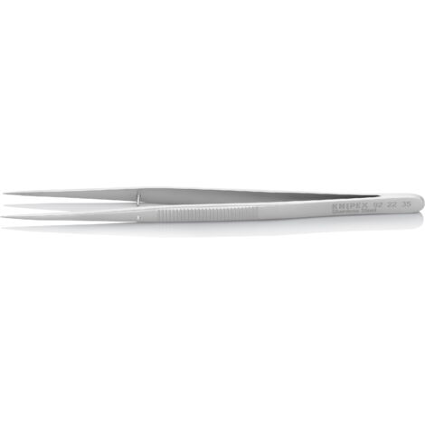 KNIPEX 92 22 35 Präzisionspinzette mit Führungsstift spitze Form Geriffelt 155 mm