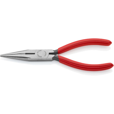 Flachrundzange L.160mm flach/rund ger.pol.Ku.-Überzug KNIPEX 2501160