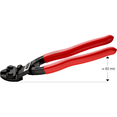 KNIPEX 71 41 200 CoBolt® Kompakt-Bolzenschneider mit Kunststoff überzogen schwarz atramentiert 200 mm