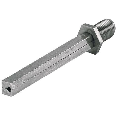 HOPPE ZT-Wechselprofilstift,  mit Rolle,  8x100mm,  FDW,  Eisen verzinkt
