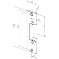 Flachschließbl.106 STA verz.ktg.B.24xL.110mm DIN L/R
