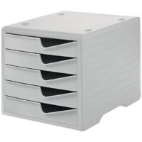 Ablagebox 5 Schubl.grau/grau Polystyrol H255xB270xT340mm