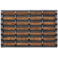Fußmatte schwarz/natur 60% Gum./40% Kokos L600xB400xS25mm
