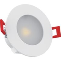 Set 4 Faretti LED Da Incasso - IP44, 4.9W, 3000K, Cromo Opaco, 90x25 Mm