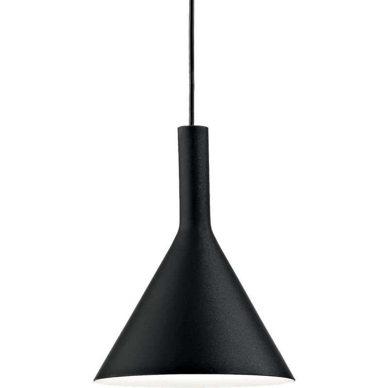 Ideal Lux Cocktail sp1 small iluminación de techo negro e14 cocina round cepillado vidrio ip20 colgante 1