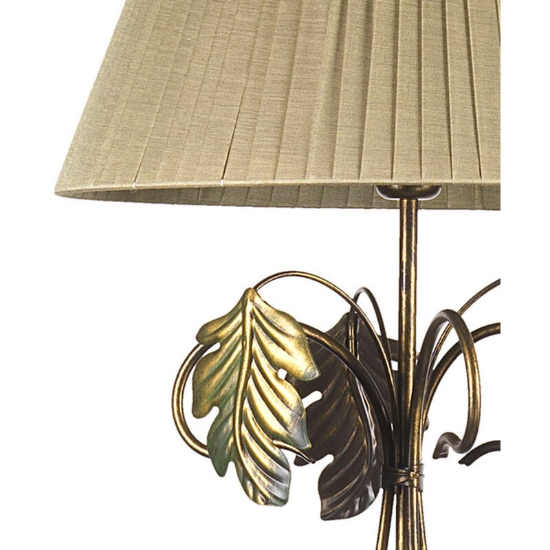 Classic notary floor lamp bronze with green glass - Banker