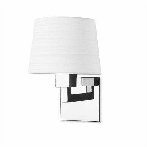 Bali wall lamp, chrome, without lampshade