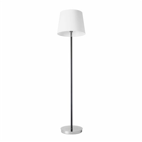 Deluxe Floor Lamp, Chrome, Without Lampshade