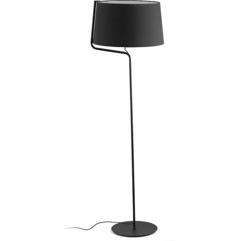 Berni black floor lamp 1 bulb