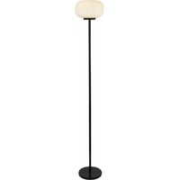 Lumina 1-light floor lamp with frosted ribbed glass