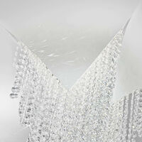 Design wall light in FONTE DI LUCE matt white crystal 1 light