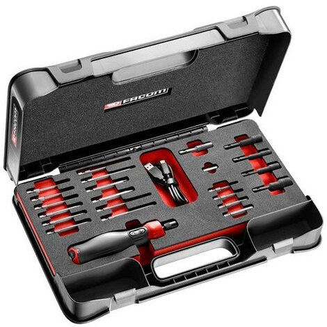 Cacciavite elettrico FACOM Protwist 4V - Con 23 punte MBOX - ATPA4V.J23PB