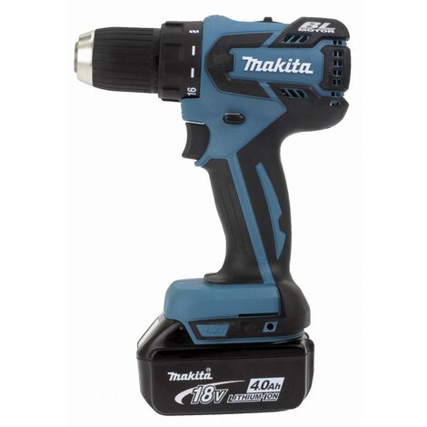 18 V Li-Ion 4 Ah Ø 13 mm Trapano avvitatore MAKITA - 2 batterie, caricabatterie, valigetta - DDF459RMJ