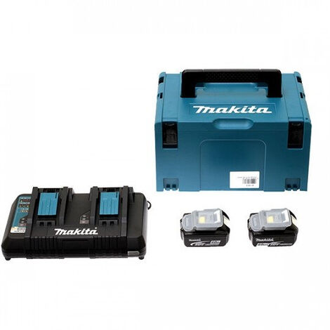 Confezione 2 x BL1850 5Ah + caricatore DC18RD + Makpac MAKITA - 197629-2