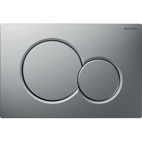 Placca Geberit Sigma01 Round Cromato Satinato Doppio Tasto 115.770.JQ.5 Cromo Satinato