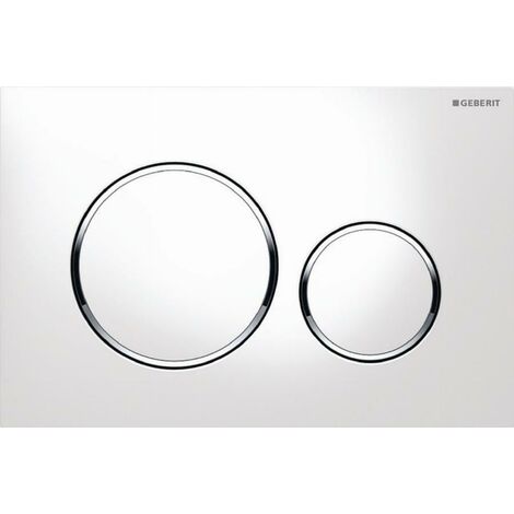 Geberit DUOFIX Sigma 20, placca di comando per WC, bianco e cromato 115.882.KJ.1