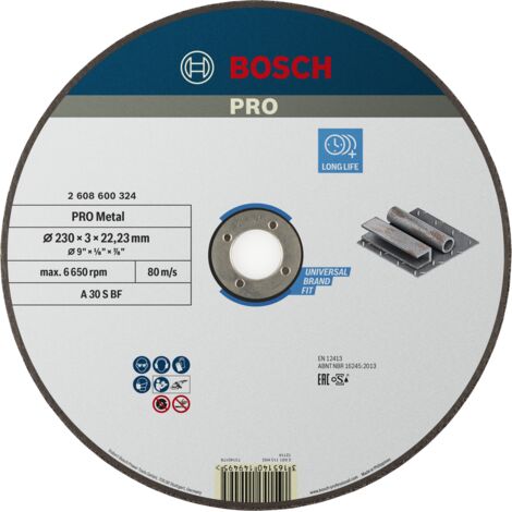 BOSCH EXPERT Disco da taglio con mozzo piatto Metalli speciali 230X3,0 MM - 2608600324