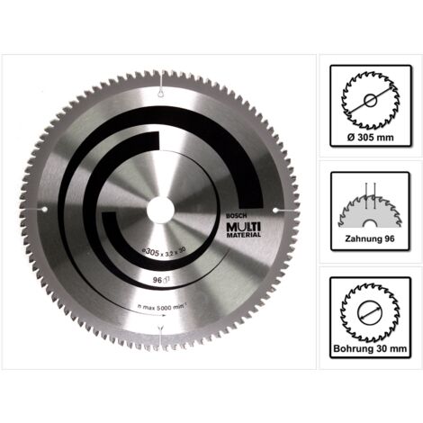 Lama per sega circolare BOSCH Multi Material Ø 30mm - 305X30X3,2 - 2 608 640 453