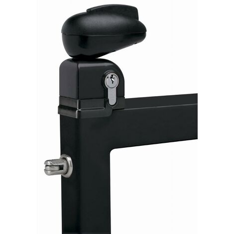 Serratura Twist per cancello piscina LOCINOX - nero ral 9005 - TWIST 40 9005