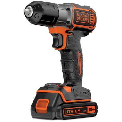 Trapano Avvitatore a Batteria BLACK+DECKER ASD18K-QW 16/28 Nm con 1 Batteria 18V 1,5Ah in Scatola