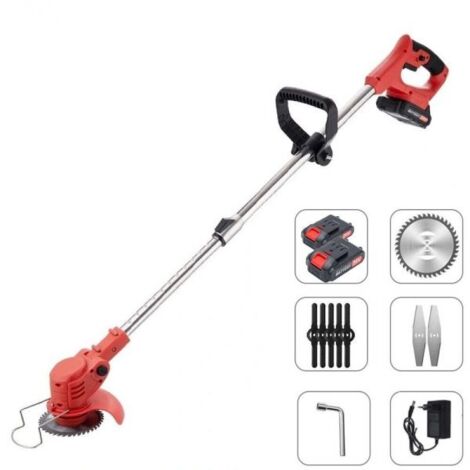 BLACK+DECKER Tagliabordi elettrico a batteria 18V senza fili con batteria da 2 Ah, testa girevole a 180°, tubo telescopico e 2 manici ST182320-QW (1/10)