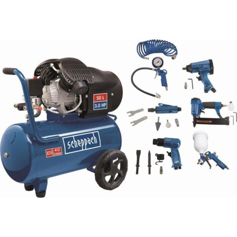 Compressore d'aria SCHEPPACH HC55DC 2 cilindri - 50L 2200W 3HP 10 bar - 5906101904