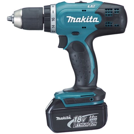 Trapano avvitatore MAKITA 18V 3.0Ah + 2 Batterie, caricabatteria + valigetta - DDF453SFE