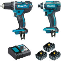 Pack 2 macchine MAKITA 18V Trapano avvitatore DDF482 + Avvitatore a impulsi DTD152 - DLX2127J1