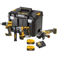 DEWALT DCK355P2T-QW Trapano avvitatore a batteria, Martello perforatore a batteria, Smerigliatrice angolare a batteria