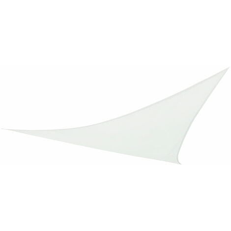 Toldo poliéster triangular Aktive Garden color blanco
