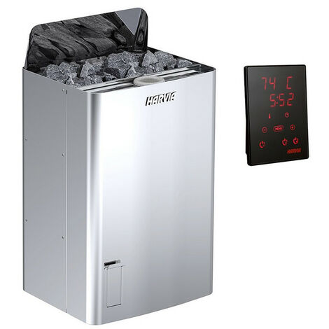 Poêle The Wall Combi 4,5 à 9 kW Harvia - Puissance poêle: 6 kW