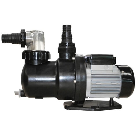 GRE – Pompe pour piscine 9,5 m³/h – Auto amorçante – Compatible traitements au sel et eau de mer – Préfiltre large transparent