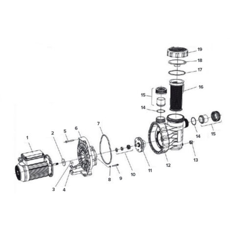 Garniture mécanique pour pompe de piscine Aqua Plus – Pièce détachée N°10 – Matériaux résistants pour usage intensif – Speck