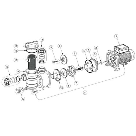 13 - Kit raccord union pompe Swimmey