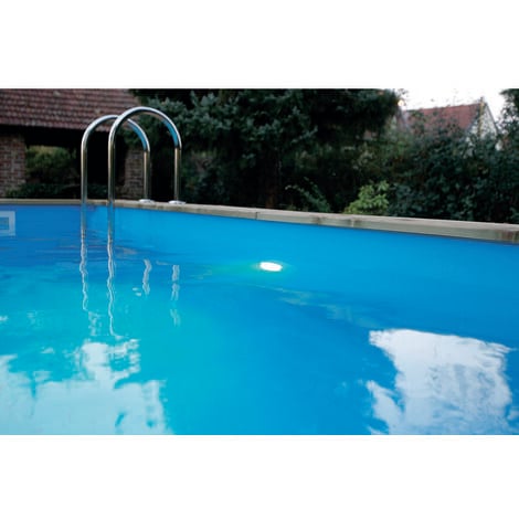Projecteur LED couleur pour piscine hors sol bois