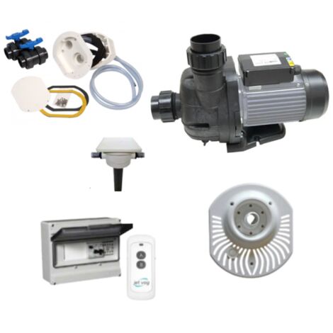 Nage à contre courant Jet Vag Junior 3cv Mono – Débit max 33 m³/h – Pompe de massage pour piscine – Installation facile – Acis