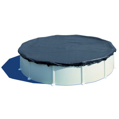 GRE – Bâche de piscine hiver ronde Ø 640 cm – Polyéthylène 120 g/m² – Protection contre salissures et contaminants – Compatible piscines tubulaires - CIPR551