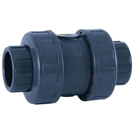 Clapet anti-retour femelle à coller PVC – Ø 50 mm – Matériau PVC pression – Pression nominale PN 16 – Installation avant pompe piscine – Cepex