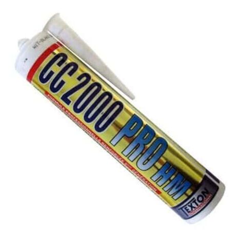 Mastic silicone CC 2000 – Cartouche 300ml – Résiste aux UV et détergents – Application sous l'eau et à température ambiante – Texton