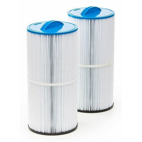Lot de 2 cartouches filtrantes pour bloc MX18-MX25 – Surface de filtration 2 x 4.5 m² – Finesse 25 microns – Hauteur 390 mm – Diamètre 175 mm – Filtrinov
