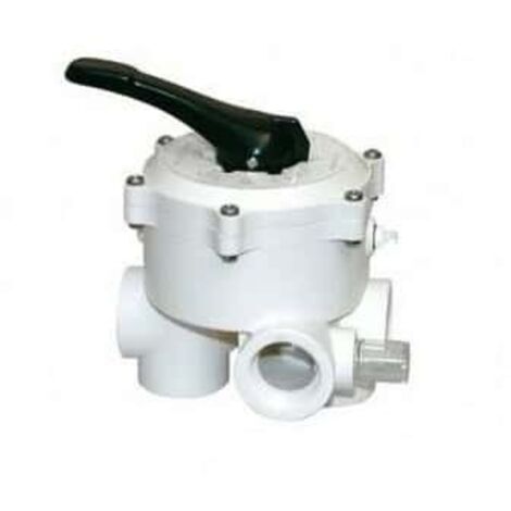 BWT – Vanne side pour filtre à sable Lacron 1''1/2 – Vanne 6 voies : filtration, égout, circulation, rinçage – Orifices taraudés 1''1/2
