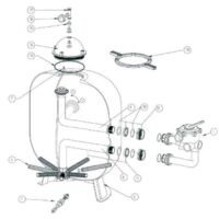 Pentair – Crépine pour filtre à sable Triton TR60 – Fixation 1/4 de tour – Longueur 16 cm – Diamètre 3,4 cm – Filetage plomberie