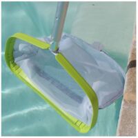 Épuisette de piscine mailles fines 46x44cm – Poids arrière pour utilisation facile – Capture pollen et petites particules – Kerlis