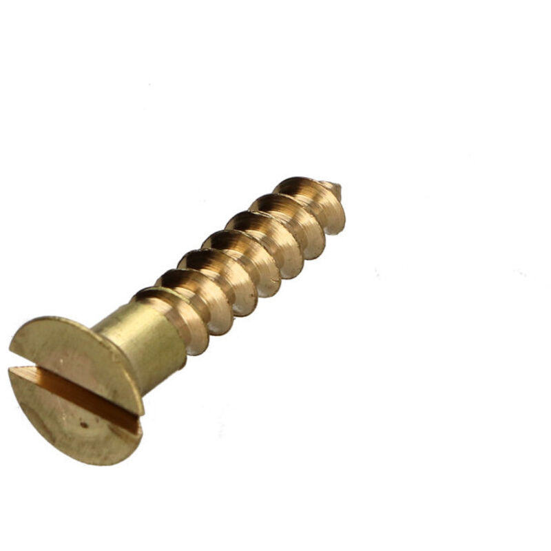 Lot De 25 Anciennes Vis à Bois En Acier Brut - Tête Fendue 2,5 X 25 Mm - Pour Restauration Ou Déco
