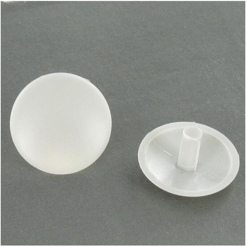 Cache-vis à tête ronde en plastique Hillman 2/pqt 881026