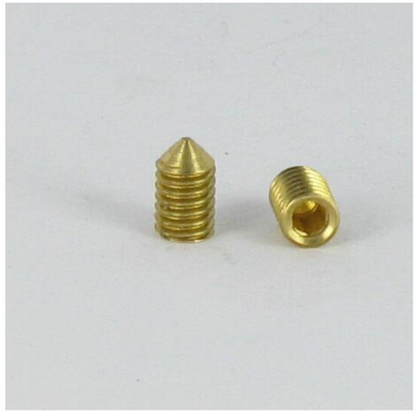 Vis métaux Laiton Sans tête six pans creux (sthc) Clé de 2 HC2 M4X6 Bout pointeau-1 pièce